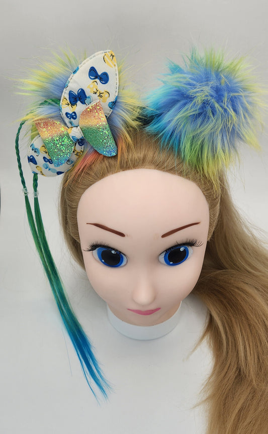 Sassy-N-Furry Pom-Poms Headband w/Artificial Hair