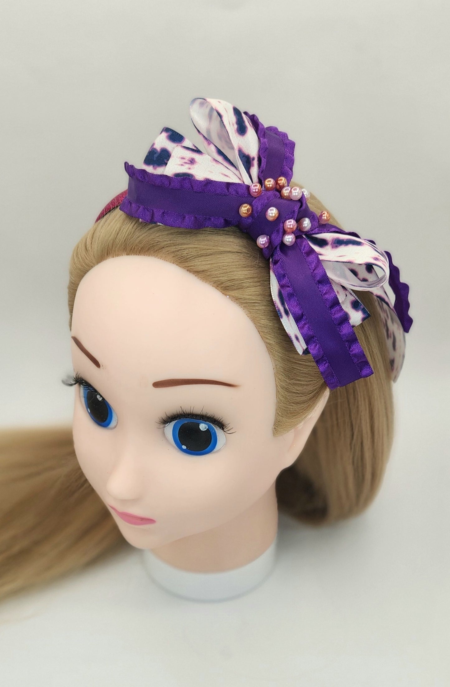 Denim Naughty-N-Nice Clutch with Matching Headband