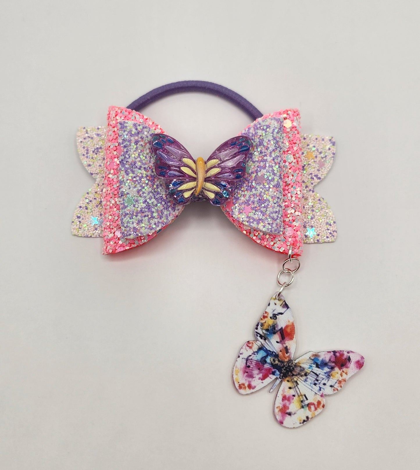 BFF Butterfly Flutter Hair Bow & Necklace Set