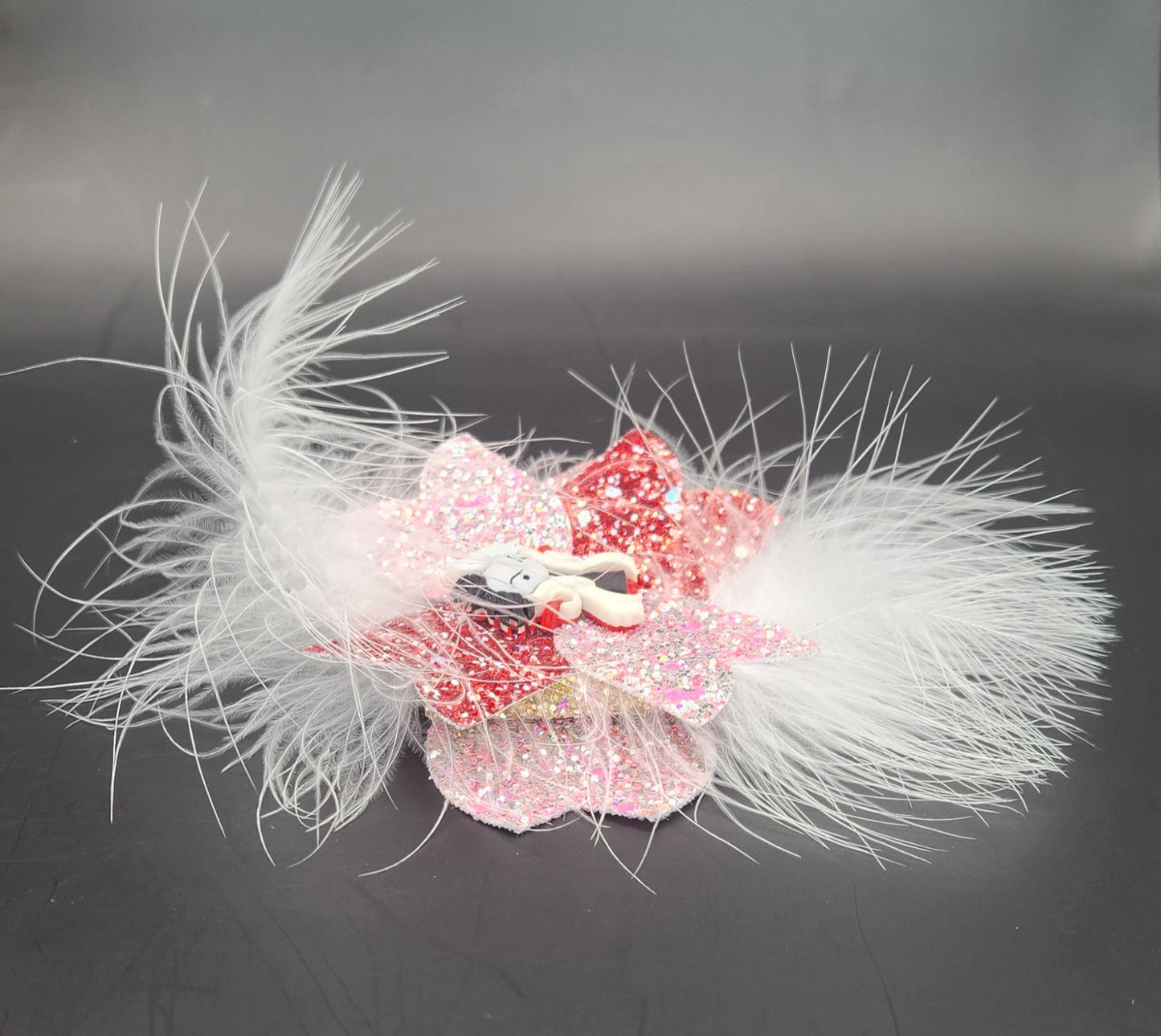 Feathery Sass Cruella De Vil Hair Bow