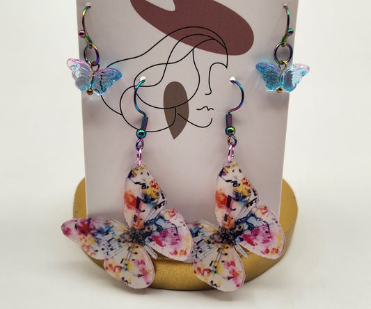 Pretty Gal Flutter Nature Earrings & Hair Clip Set