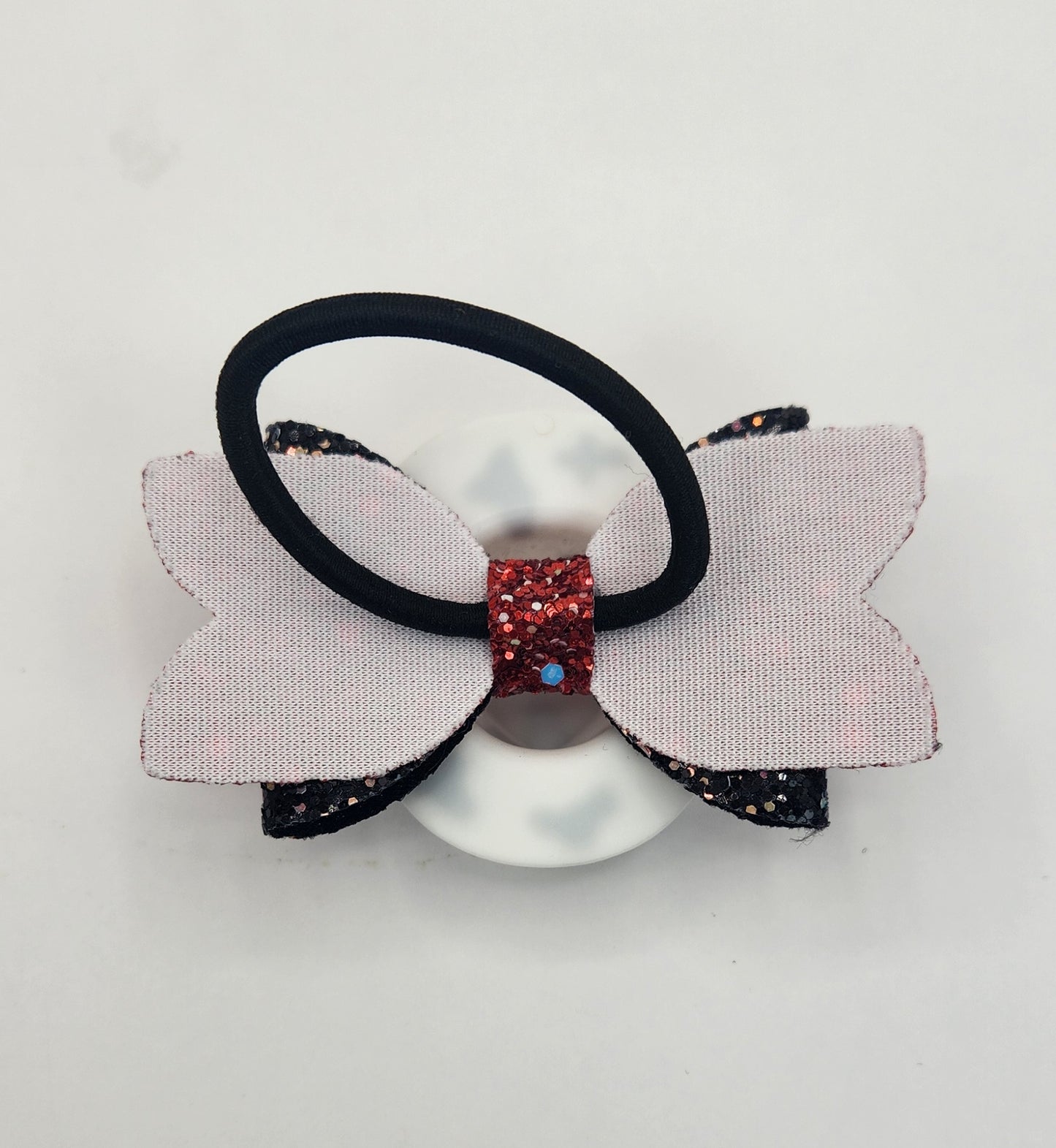 Cow Print "Cow"girl Hat Racey Red & Black Hair Bow