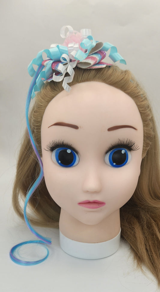 Korker Ribbon with Pretty Bow and Artificial Hair Headband