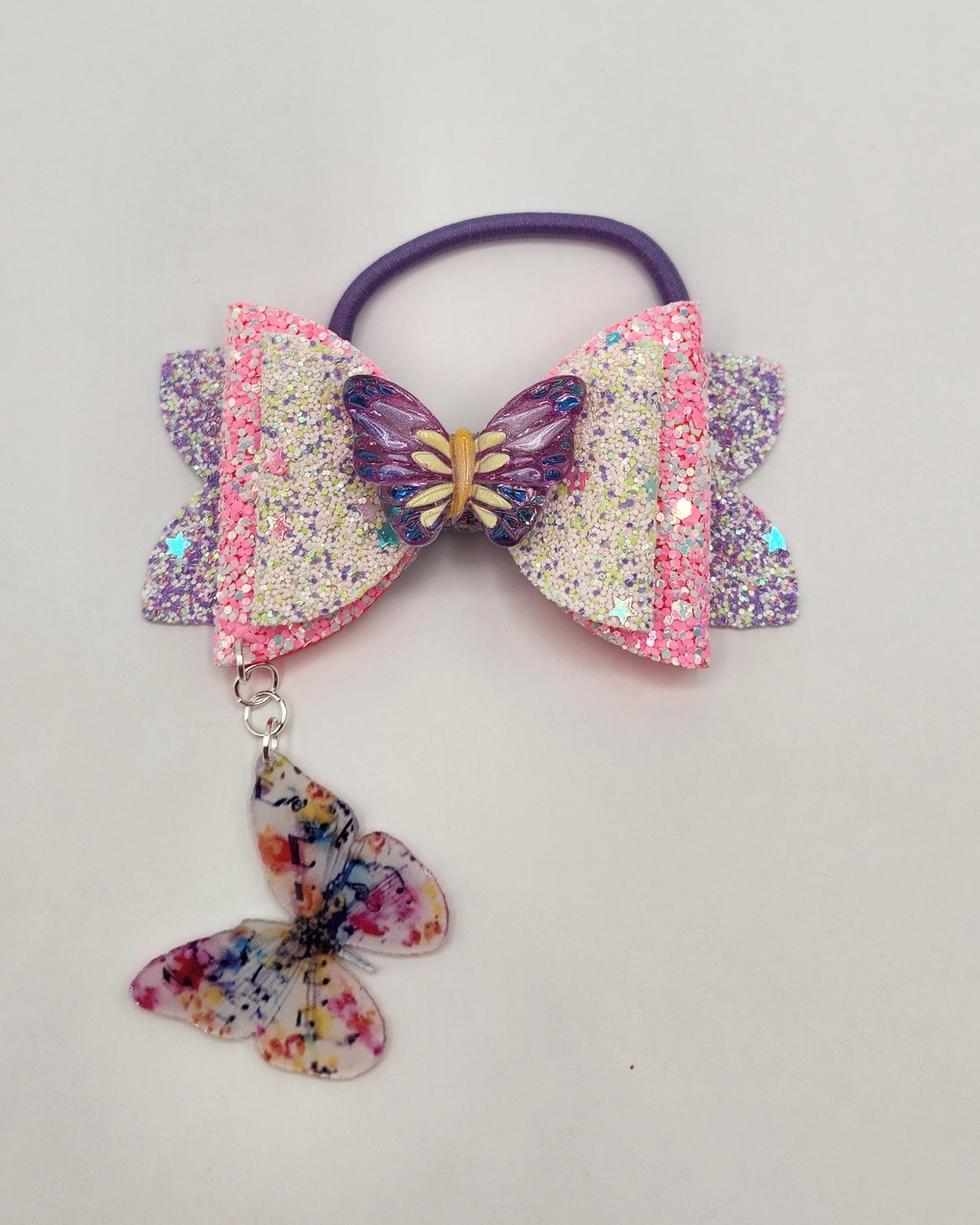BFF Butterfly Flutter Hair Bow & Necklace Set
