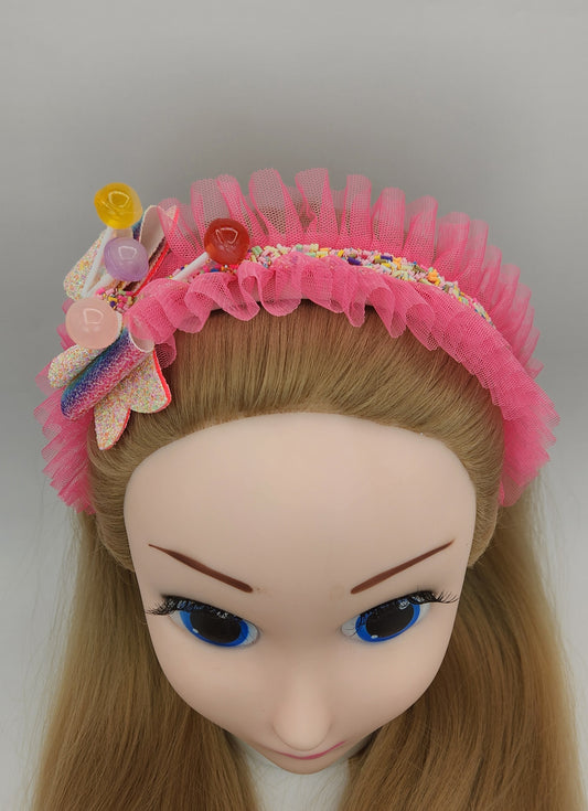 Yummy Sprinkles and Lollipops Headband