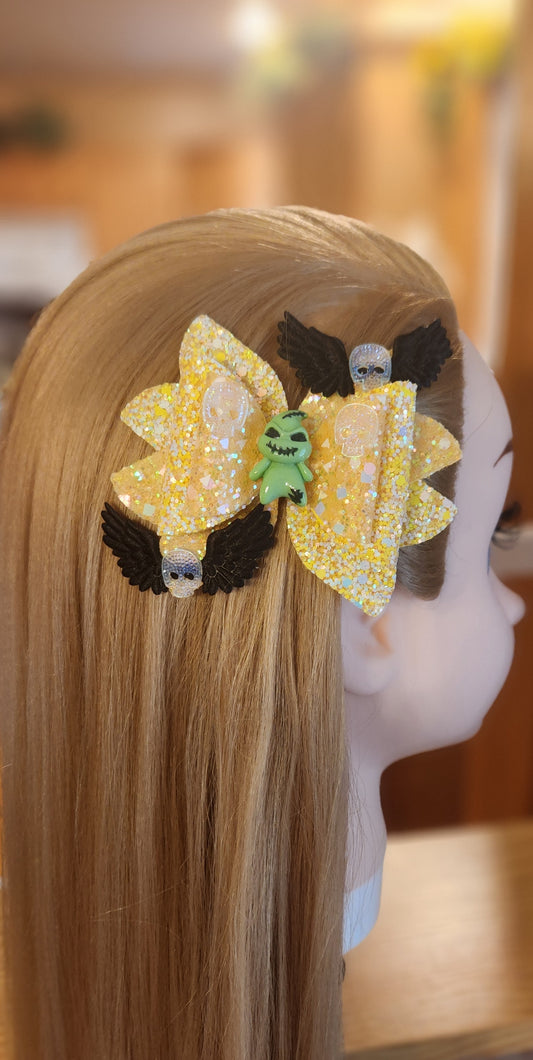 Oogie Boogie & Bat Friends Hair Bow