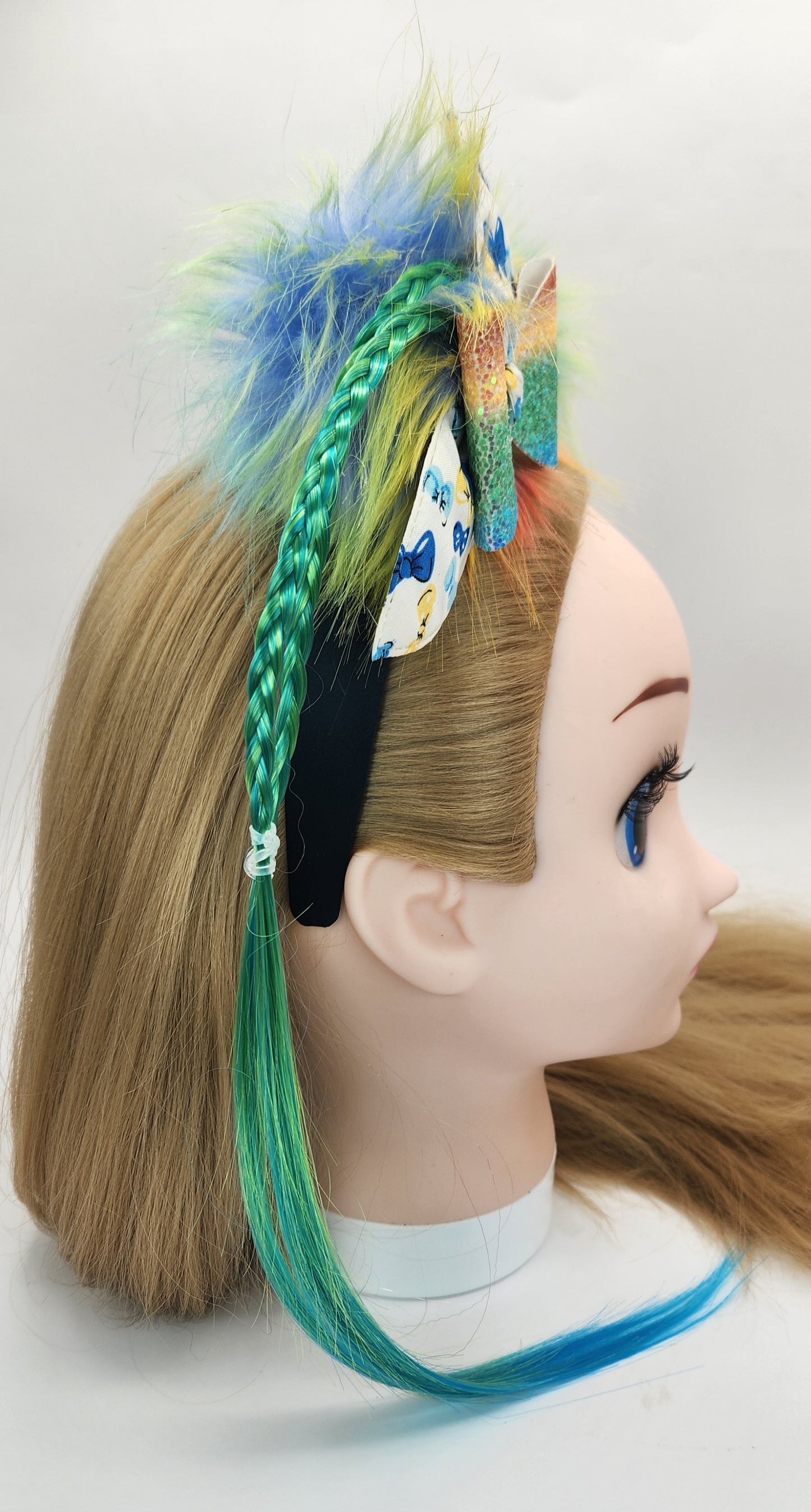 Sassy-N-Furry Pom-Poms Headband w/Artificial Hair