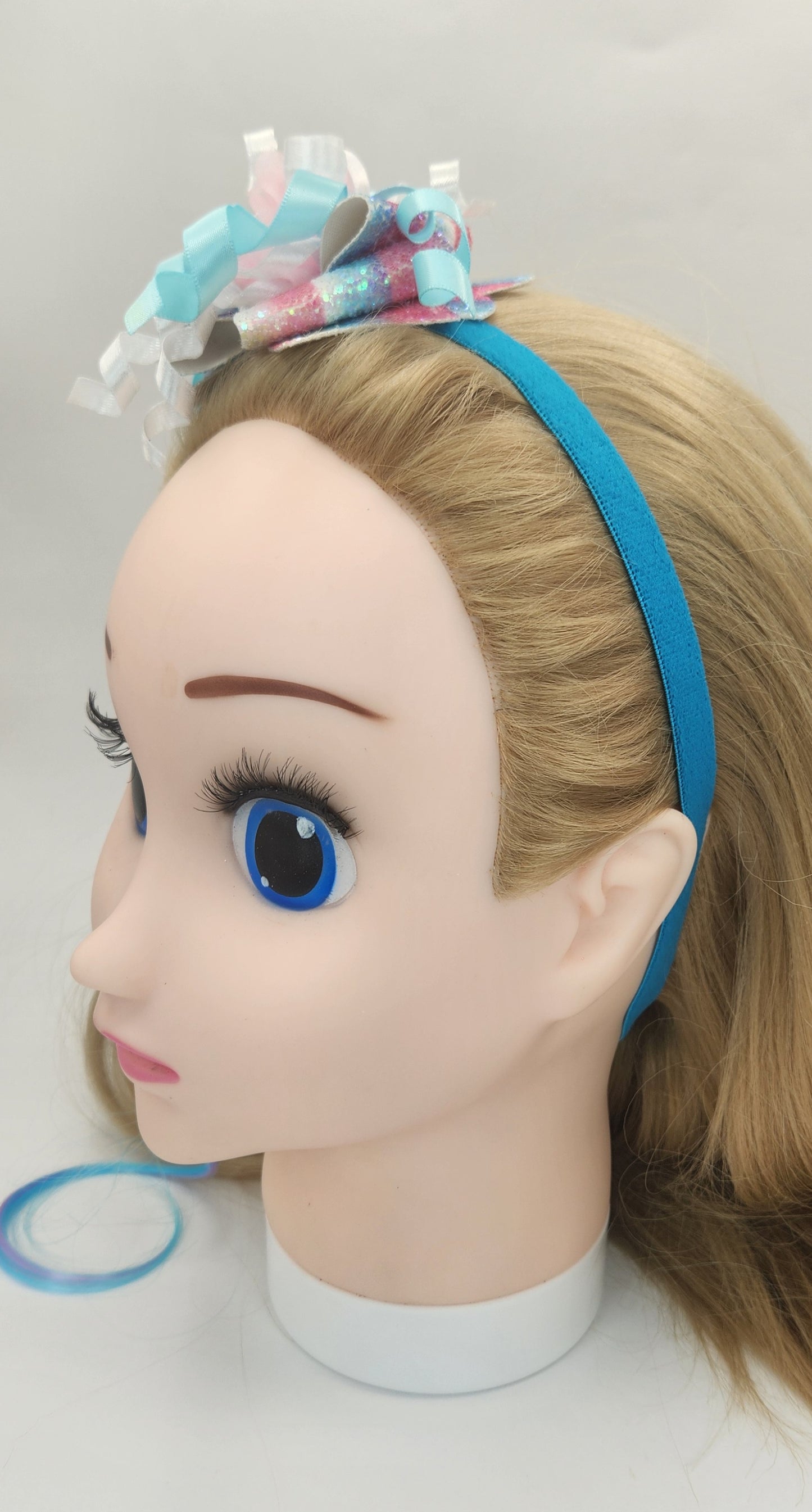 Korker Ribbon with Pretty Bow and Artificial Hair Headband