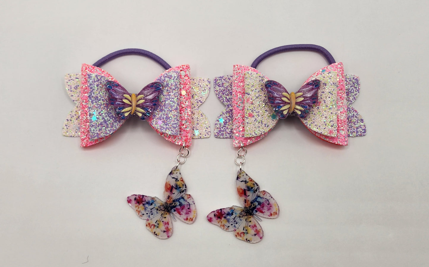 BFF Butterfly Flutter Hair Bow & Necklace Set