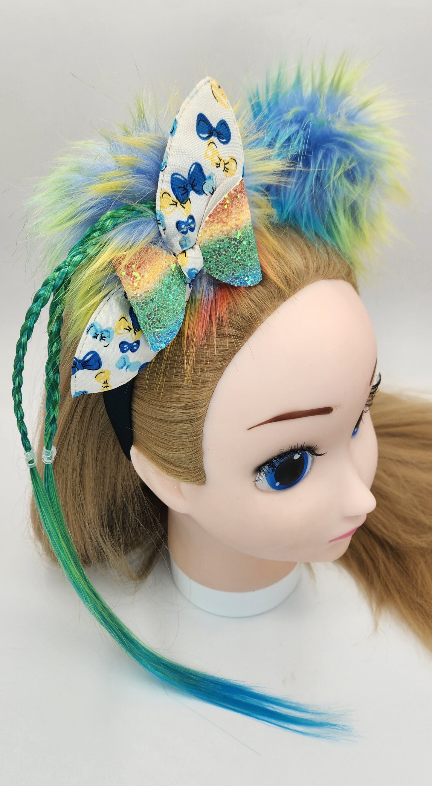 Sassy-N-Furry Pom-Poms Headband w/Artificial Hair