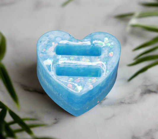 Blue Celestial Heart Ring Holder