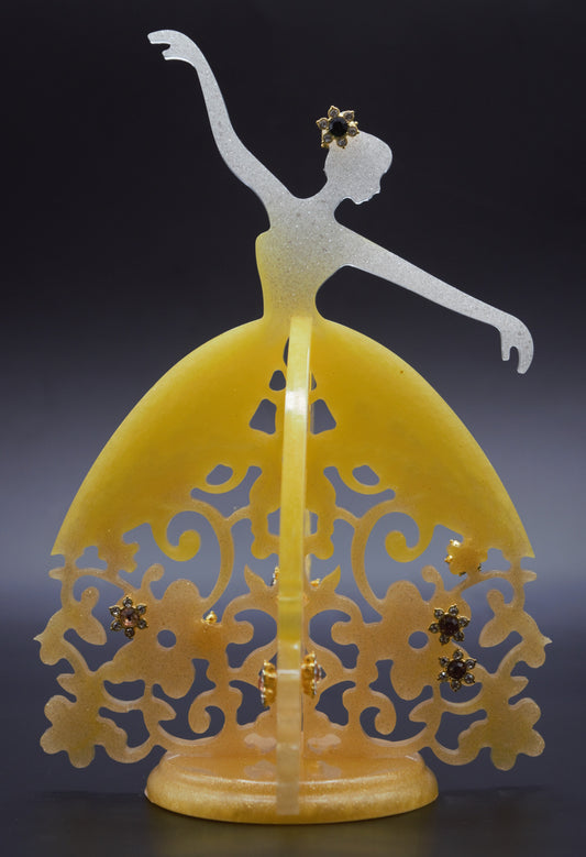 Princess Display Stand Set - Yellow and White