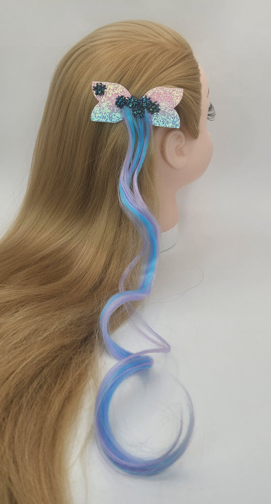 Creepy & Alluring Spider Hair Clip w/ Artificial Hair