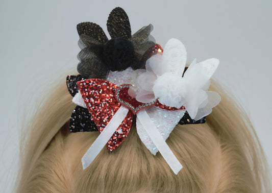 Double Bunny Hair Bow