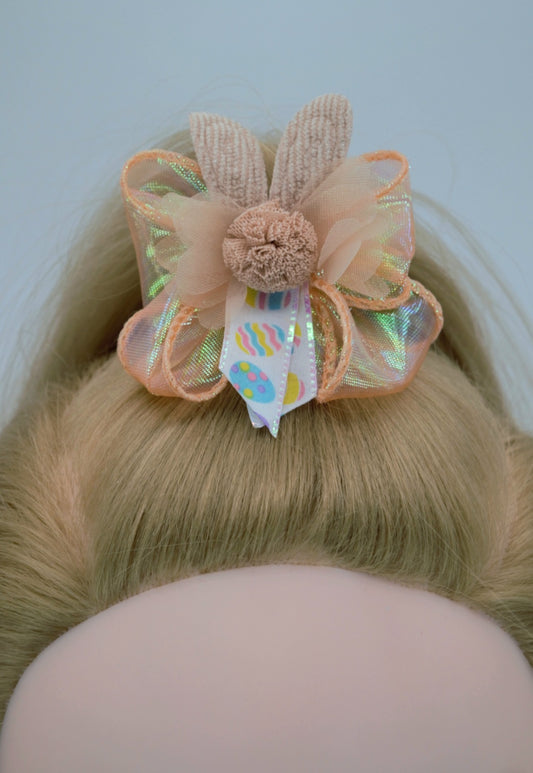Bunny Bow on Shear Ribbon