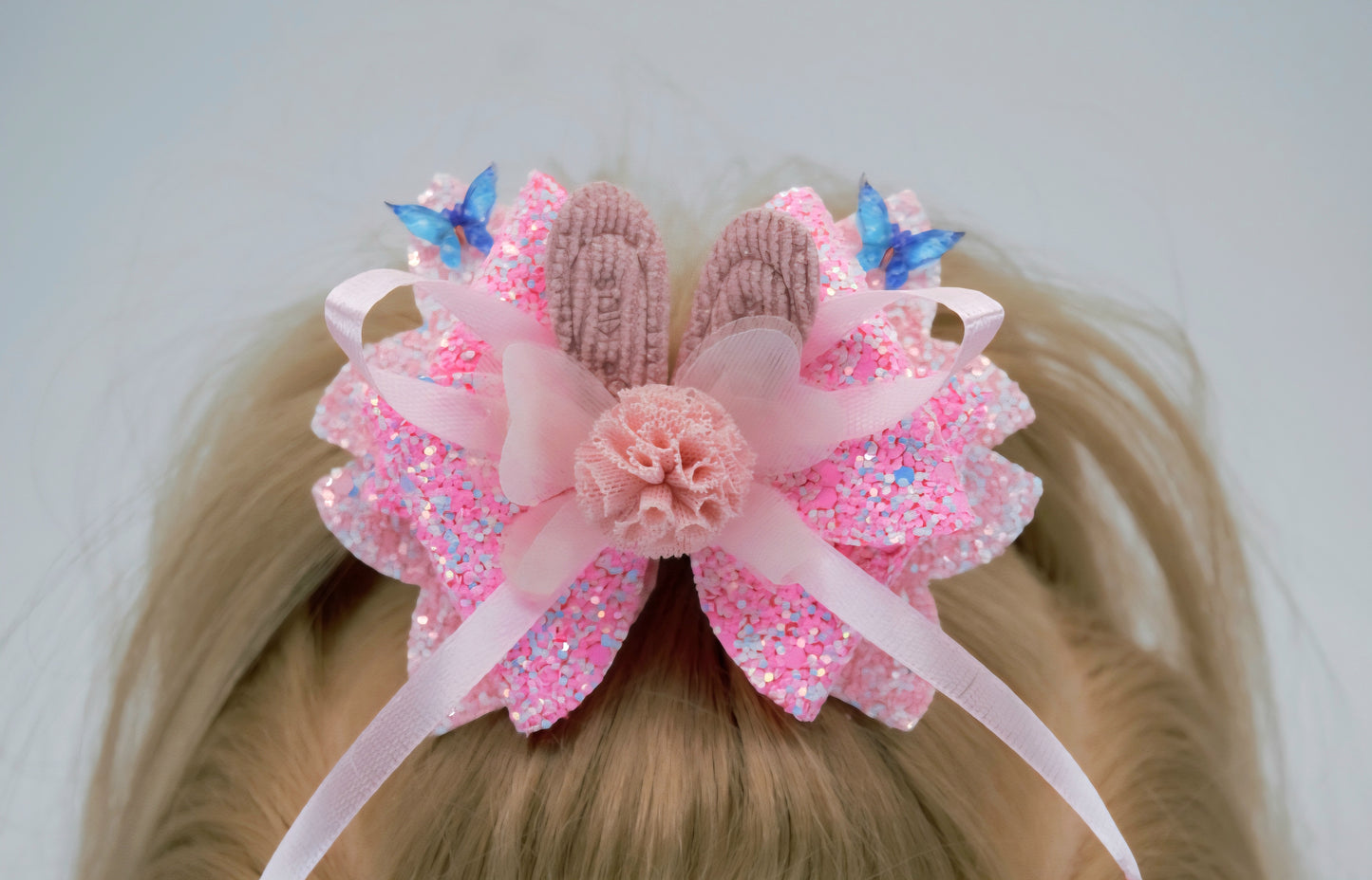Precious Pretty Pink Bunny Bow