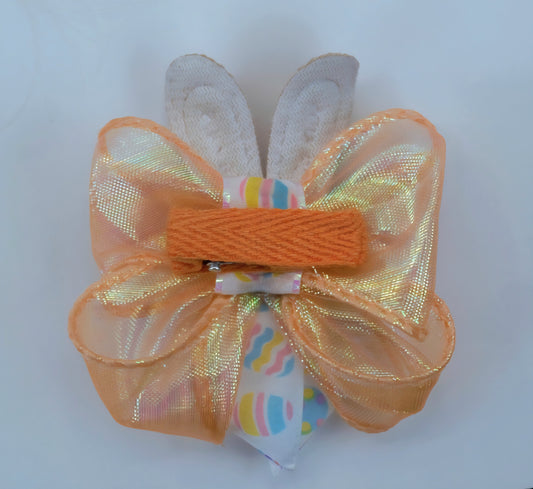 Bunny Bow on Shear Ribbon