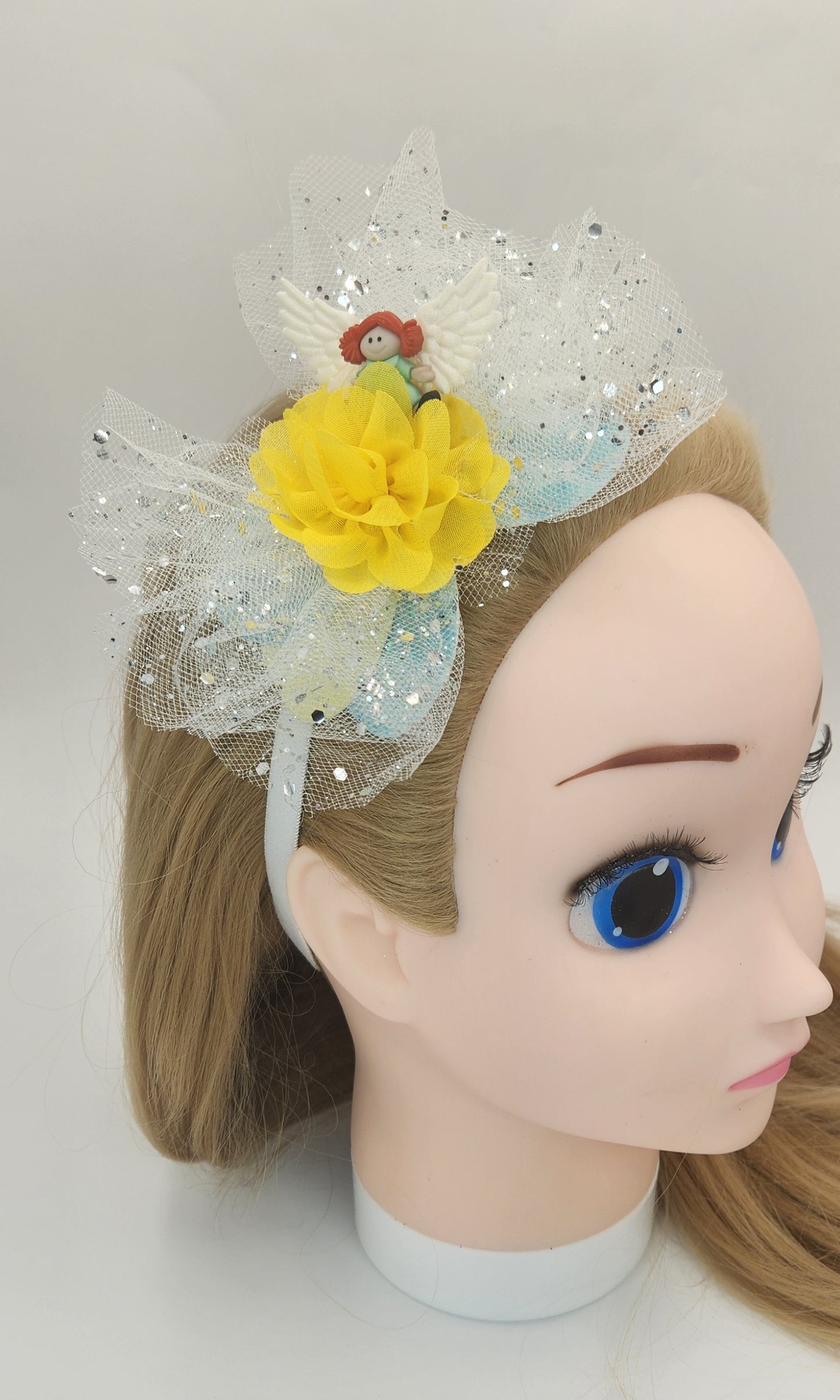 Angelic Sun Baby Tulle Bow Headband