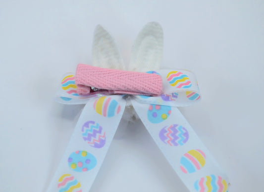 TOO CUTE White Bunny Bow