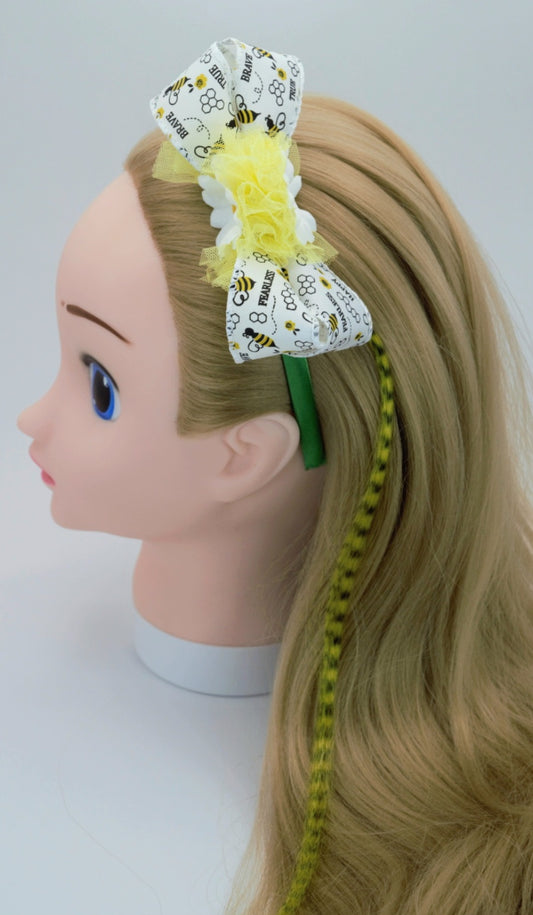 Bumble Bee Bow with Daisy's Headband