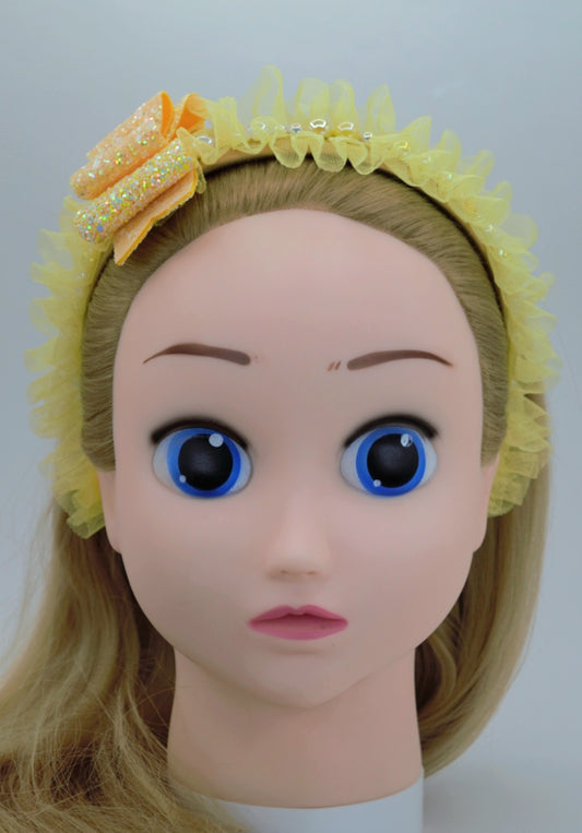 Pearls & Tulle Sunshine Yellow Headband