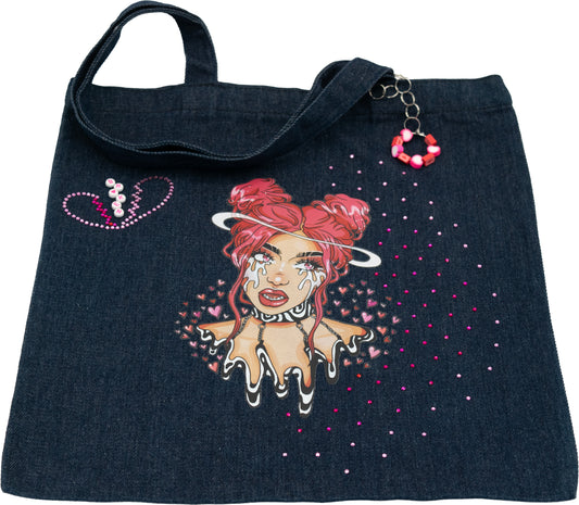 Distressed Broken Girl Tote
