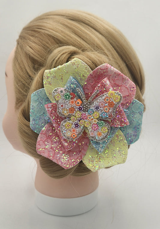 Butterfly Hair Bun Hair Bow