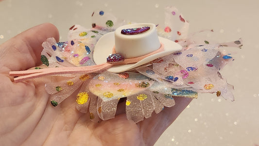 Wildly Colorful Cowgirl Hat Hair Clip